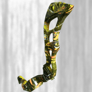 Compound bow with camo hydrograph pattern
